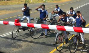 Smiling faces bidding us farewell!